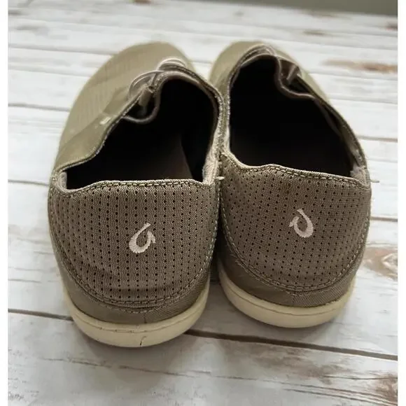 Olukai Men’s Nohea Moku Tan Slip on Shoes - Size 13 - Picture 4 of 6